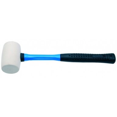 Plaktukas guminis baltas Ø 64mm. 750g.
