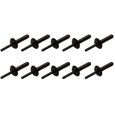 Plastikinės kniedės 6,3 x 25,2mm. 10vnt. Plastikinės kniedės 6,3 x 25,2mm. 10vnt.