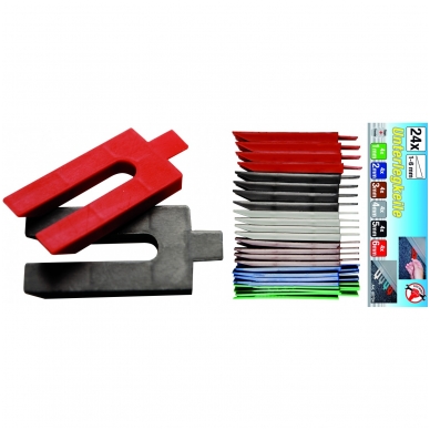 Plastikinių pleištų rinkinys 24vnt. Plastikinių pleištų rinkinys 24vnt.