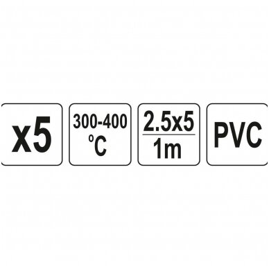 Plastiko suvirinimo juosta polivinilchloridas (PVC) 2.5X5mm 5х1m. 5vnt. 3