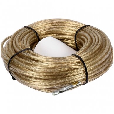 Plombavimo trosas plieninis, su antgaliu 6mm. 34m. 2 Plombavimo trosas plieninis, su antgaliu 6mm. 34m. 2