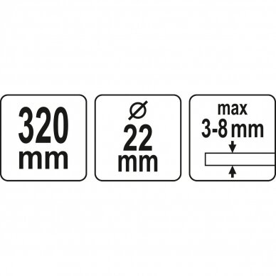 Plytelių pjovimo įrankis, keraminėms plokštėms  iki 320cm. 7