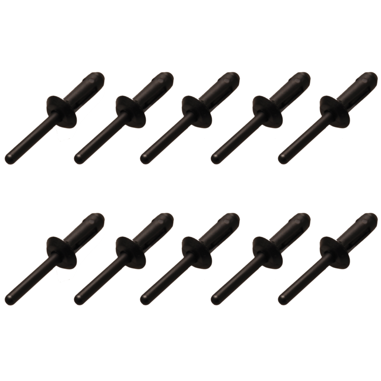 Plastikinės kniedės 6,3 x 25,2mm. 10 vnt. Plastikinės kniedės 6,3 x 25,2mm. 10 vnt.