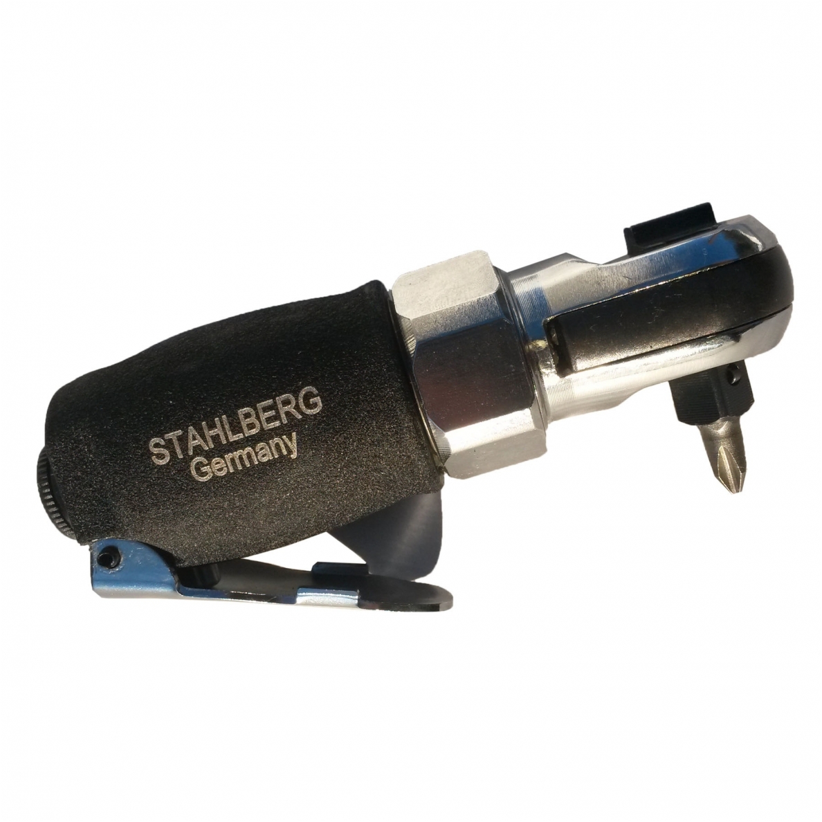 Pneumatinė rankena 3/8" galvutėms ir 1/4" (6.3 mm) antgaliams 1 Pneumatinė rankena 3/8" galvutėms ir 1/4" (6.3 mm) antgaliams 1