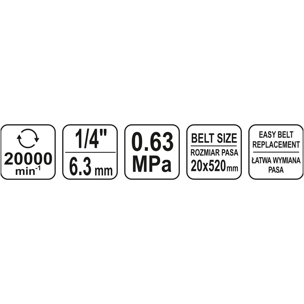 Pneumatinis juostinis šlifuoklis 20 X 520mm 4 Pneumatinis juostinis šlifuoklis 20 X 520mm 4