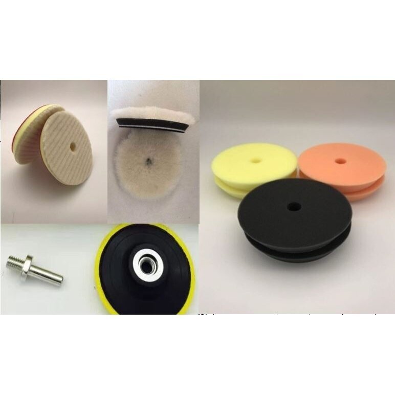 Poliravimo padų rinkinys konusiniai Ø 115mm. 7vnt. 2 Poliravimo padų rinkinys konusiniai Ø 115mm. 7vnt. 2