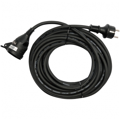 Prailginimo kabelis guminis IP44, 3x1,5mm2 5m Prailginimo kabelis guminis IP44, 3x1,5mm2 5m