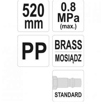 Praputėjas labai ilgas - 520 mm 1 Praputėjas labai ilgas - 520 mm 1