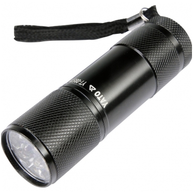 Prožektorius aliuminis, 9 LED, juodas Prožektorius aliuminis, 9 LED, juodas