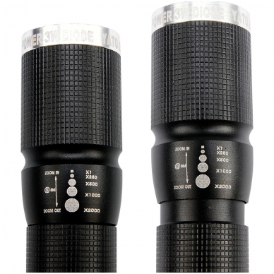 Prožektorius metalinis, LED CREE XPE 3W, 100x25mm 1 Prožektorius metalinis, LED CREE XPE 3W, 100x25mm 1