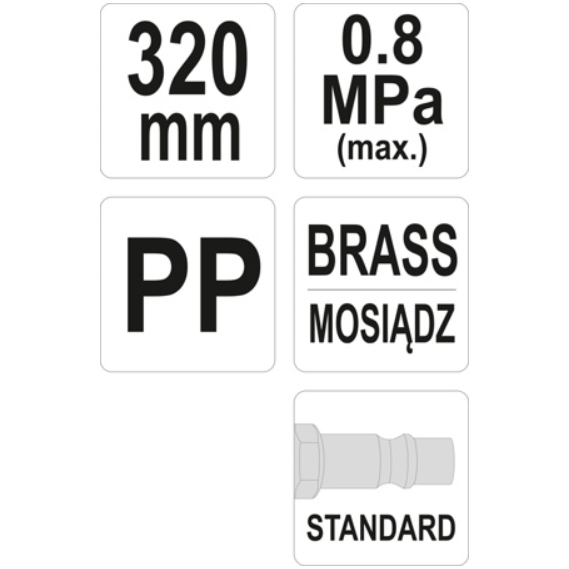 Praputėjas ilgas - 320mm. 2 Praputėjas ilgas - 320mm. 2