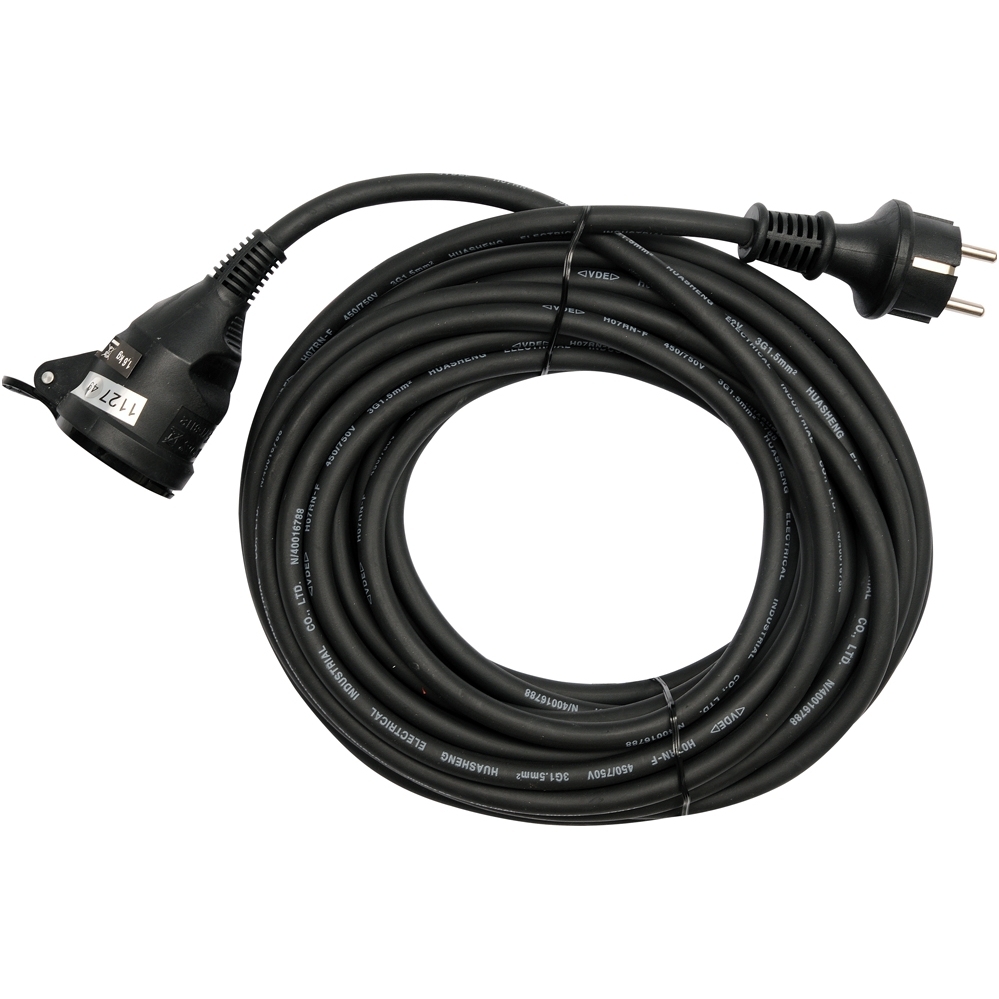 Prailginimo kabelis guminis IP44, 3x1,5mm2 5m Prailginimo kabelis guminis IP44, 3x1,5mm2 5m