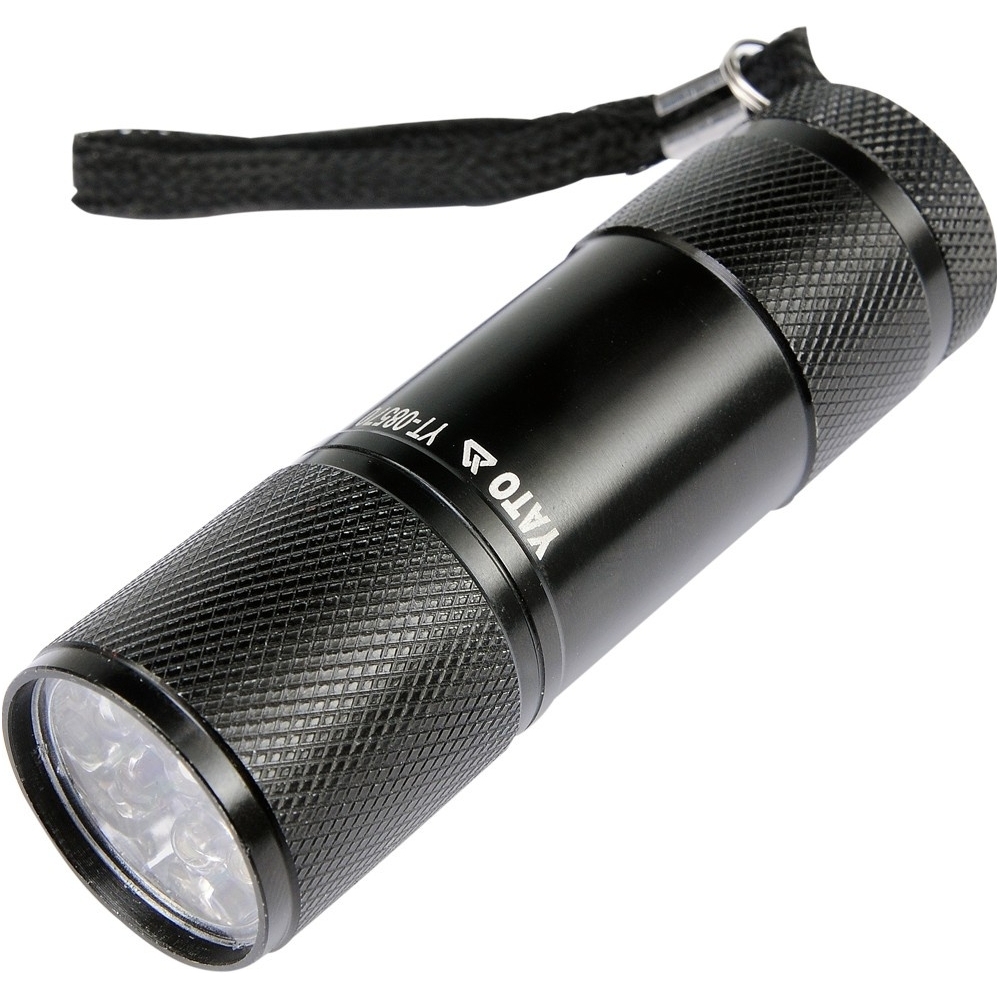 Prožektorius aliuminis, 9 LED, juodas Prožektorius aliuminis, 9 LED, juodas