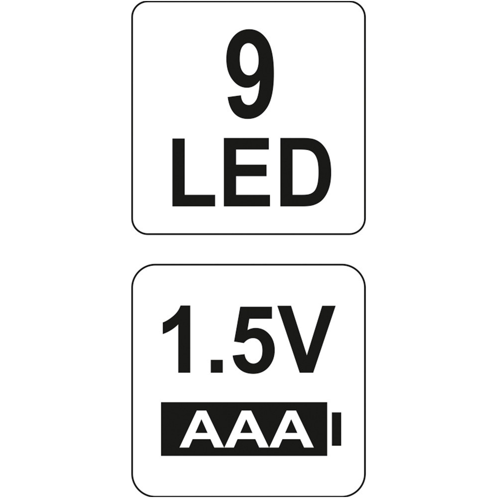 Prožektorius aliuminis, 9 LED, juodas 4 Prožektorius aliuminis, 9 LED, juodas 4