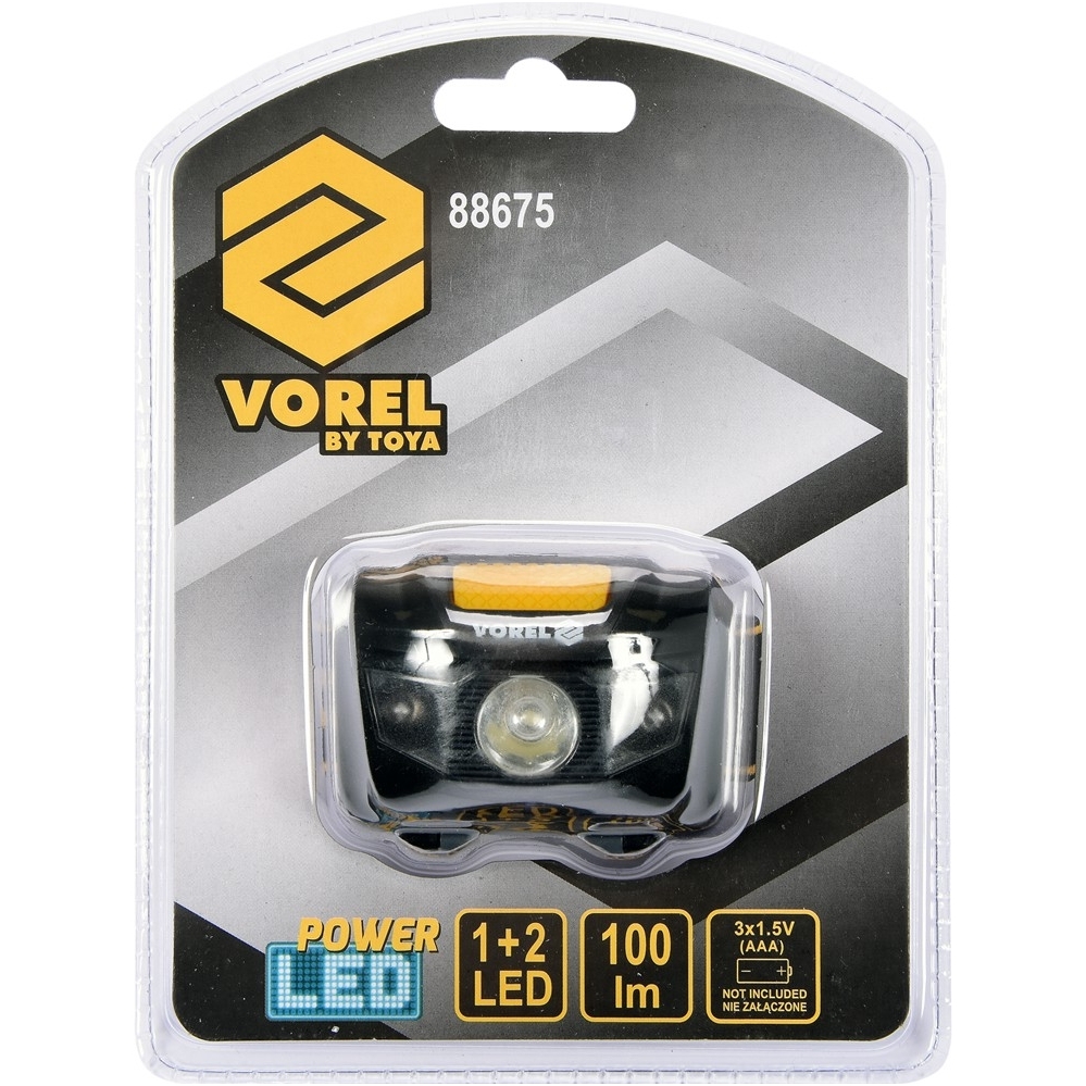 Prožektorius dedamas ant galvos POWER LED + 2 RED LED 2
