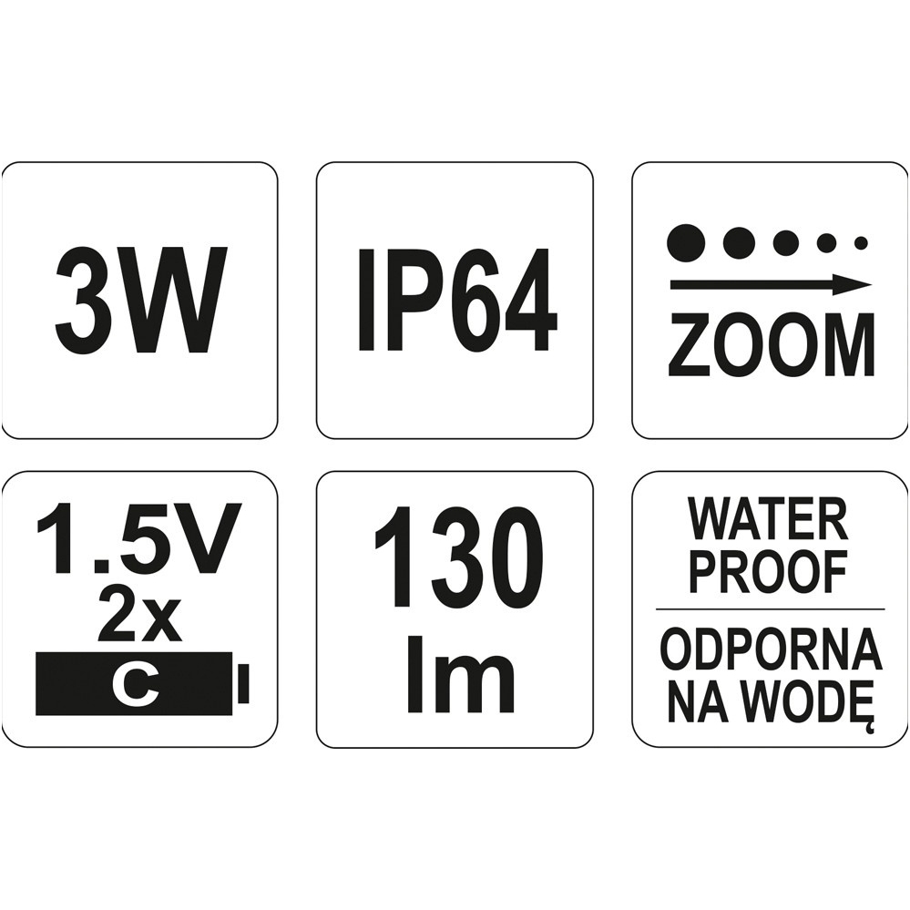 Prožektorius LED CREE XPE 3W, 228X47mm 7 Prožektorius LED CREE XPE 3W, 228X47mm 7