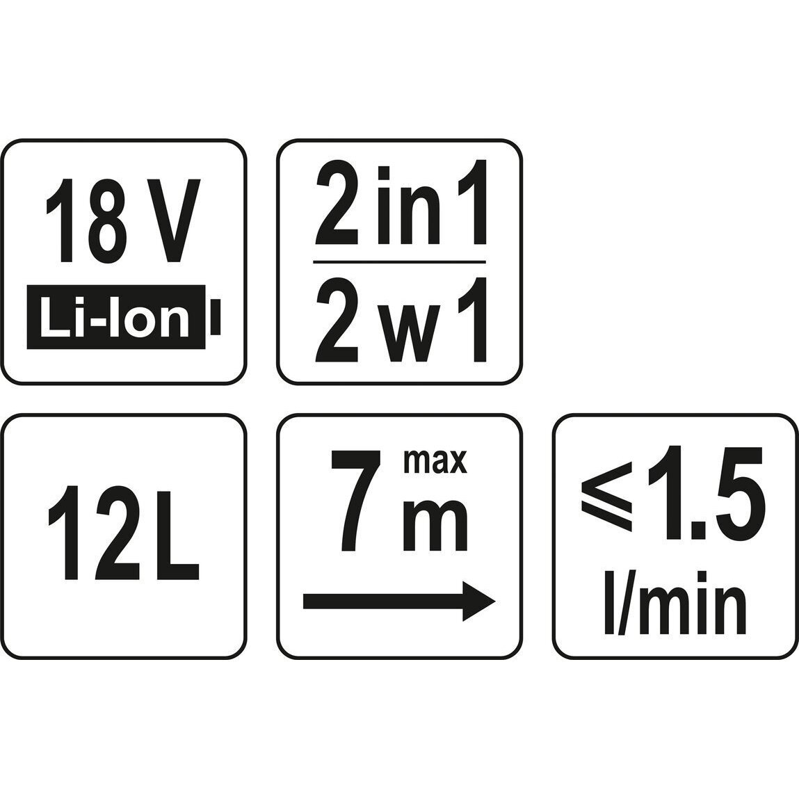 Purkštuvas akumuliatorinis 2 viename 18V., be akumuliatoriaus 11 Purkštuvas akumuliatorinis 2 viename 18V., be akumuliatoriaus 11