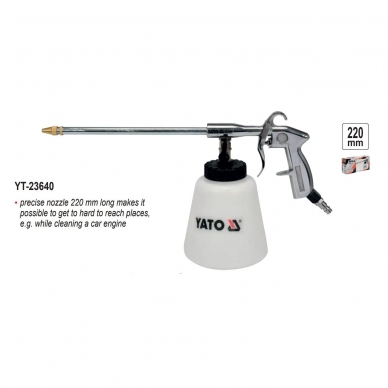 Putų generavimo pistoletas pneumatinis - 1 l / 220 mm 2 Putų generavimo pistoletas pneumatinis - 1 l / 220 mm 2