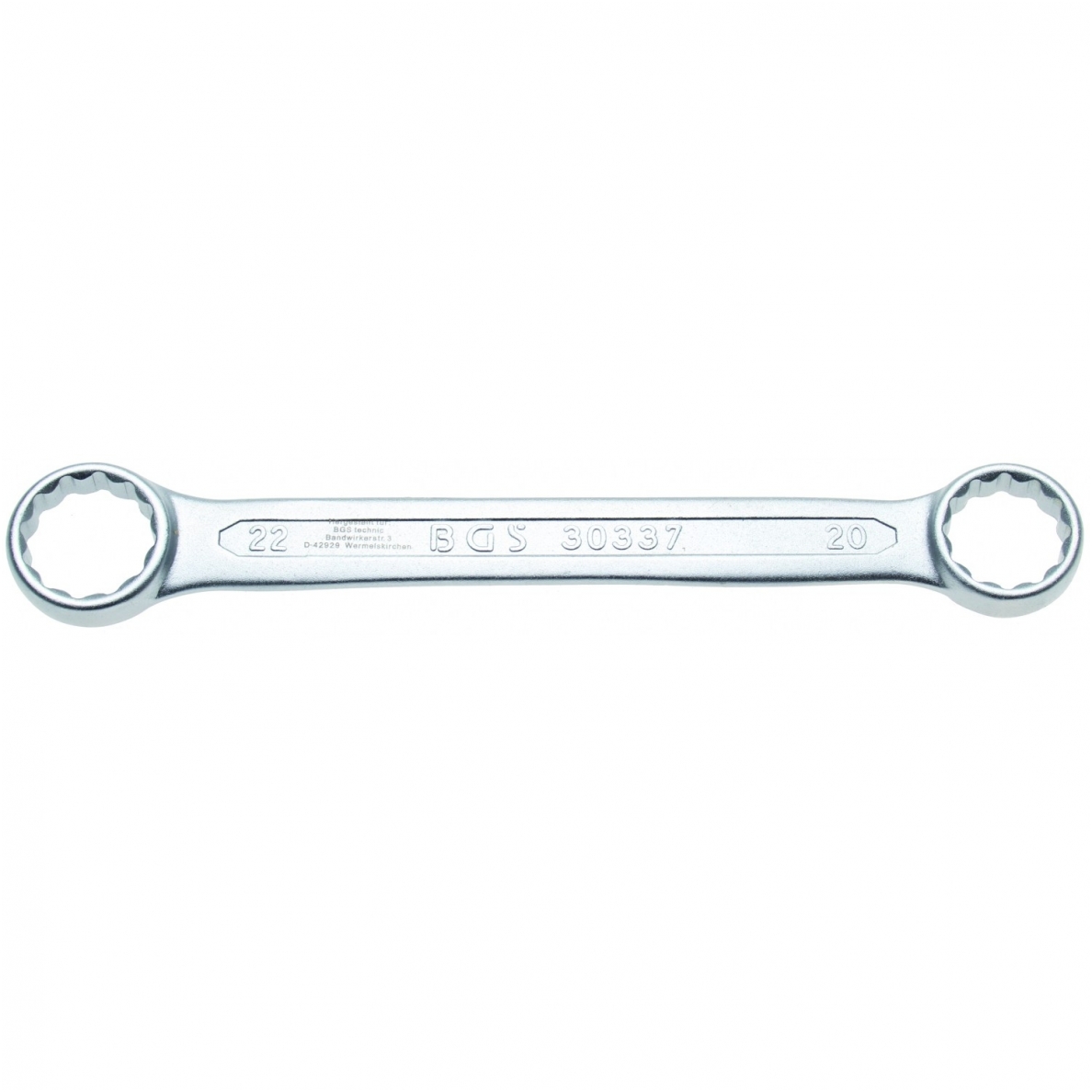 Raktas kilpinis tiesus 20 x 22 mm