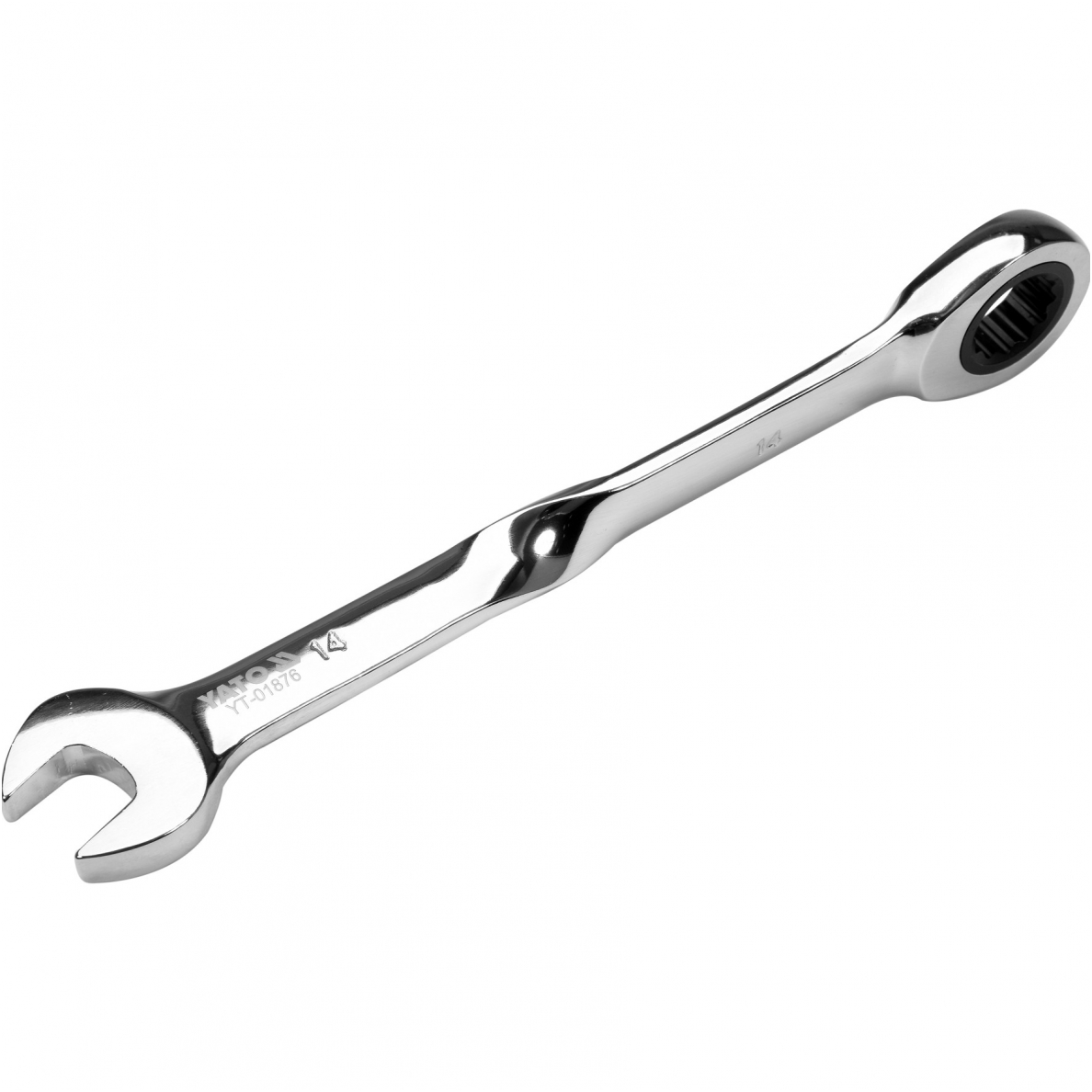 Raktas kombinuotas terkšlinis - persuktas 14 mm Raktas kombinuotas terkšlinis - persuktas 14 mm