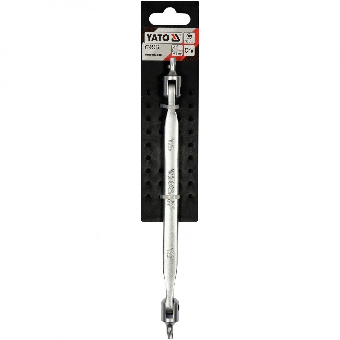 Raktas šarnyrinis dvipusis - T-Star (Torx) T25XT27 3 Raktas šarnyrinis dvipusis - T-Star (Torx) T25XT27 3