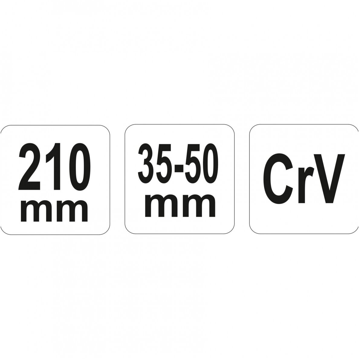 Raktas užmetamas šarnyrinis Cr-V, 35-50mm. 2 Raktas užmetamas šarnyrinis Cr-V, 35-50mm. 2