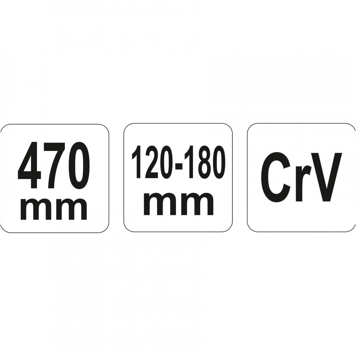Raktas užmetamas su varžtu Cr-V, 120-180mm. 2 Raktas užmetamas su varžtu Cr-V, 120-180mm. 2