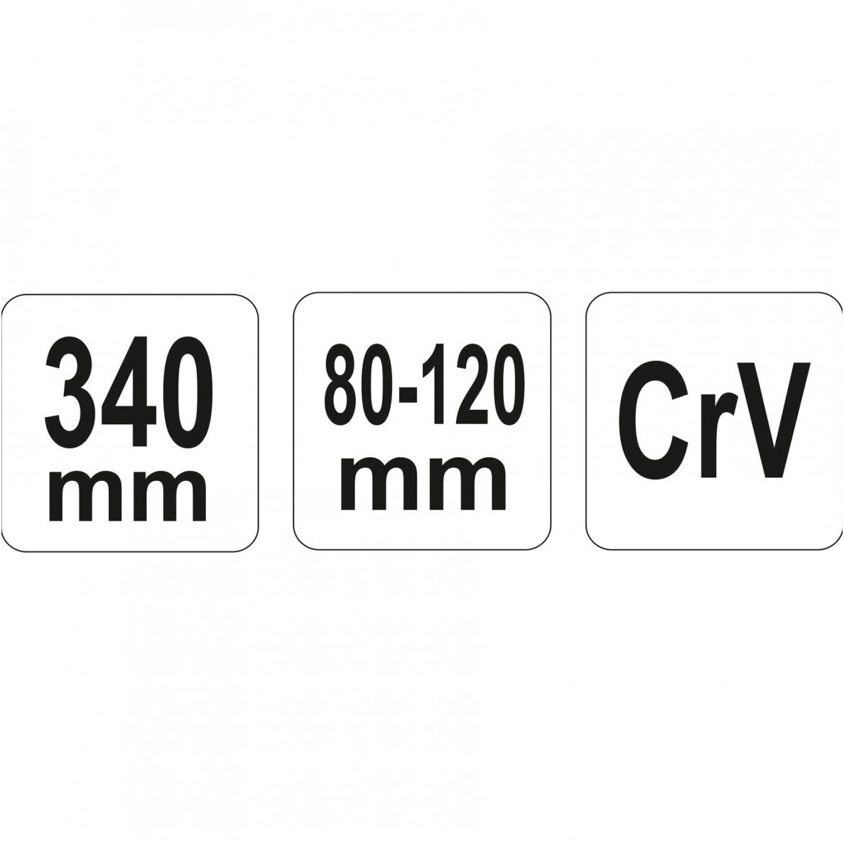 Raktas užmetamas su varžtu Cr-V, 80-120mm. 2