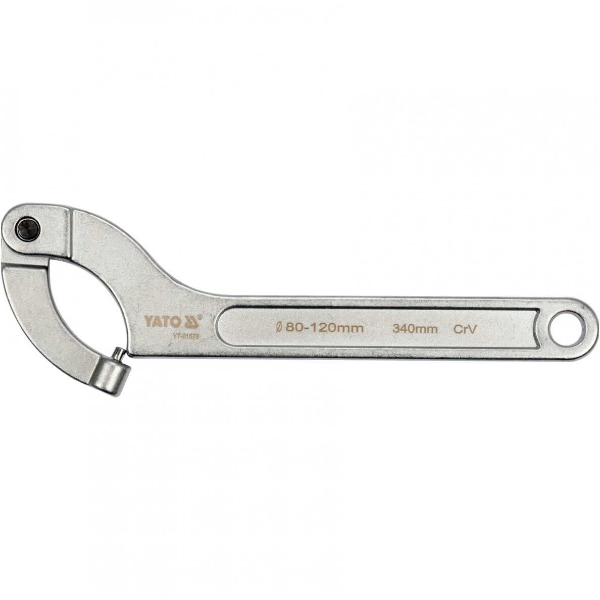 Raktas užmetamas su varžtu Cr-V, 80-120mm. 1 Raktas užmetamas su varžtu Cr-V, 80-120mm. 1