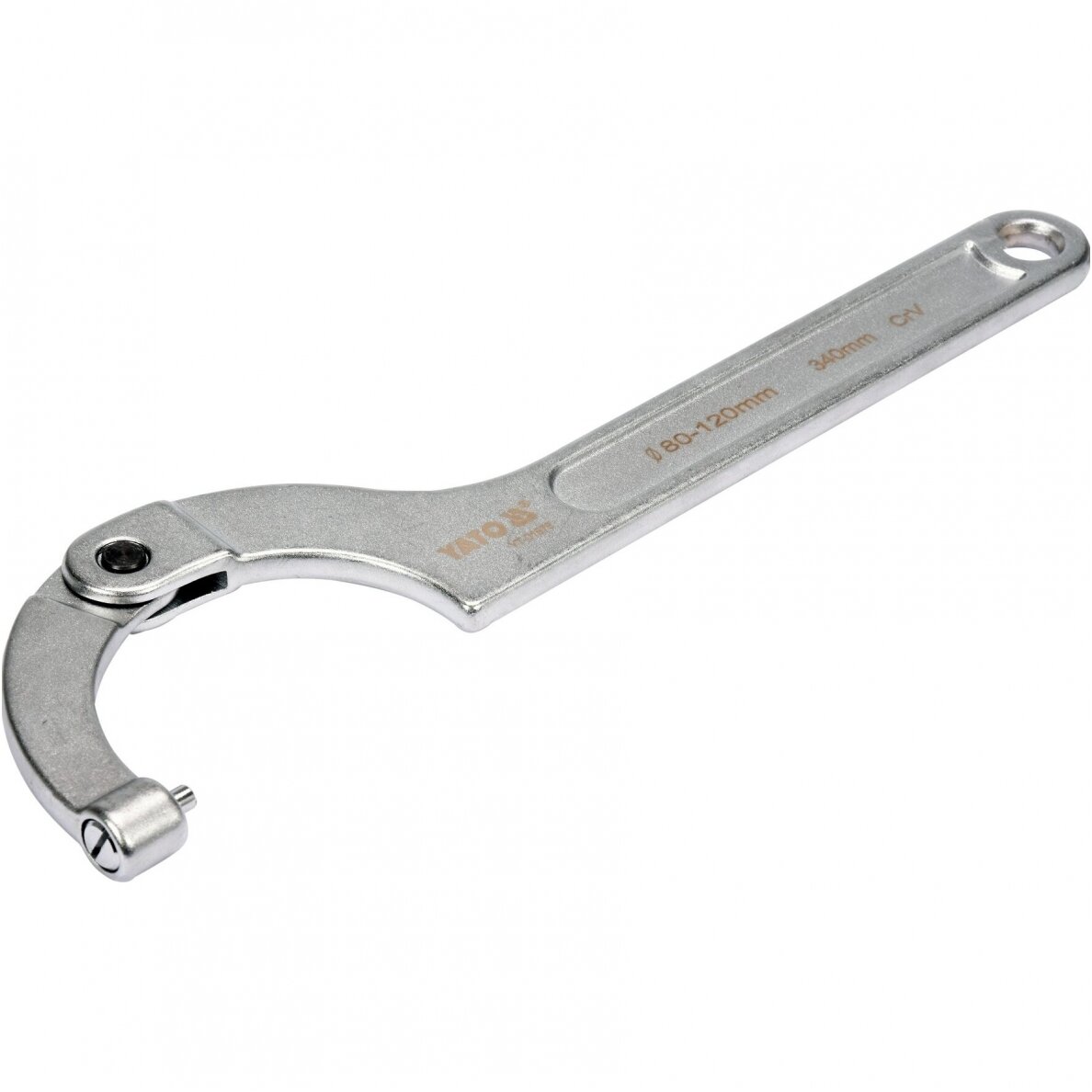 Raktas užmetamas su varžtu Cr-V, 80-120mm. Raktas užmetamas su varžtu Cr-V, 80-120mm.