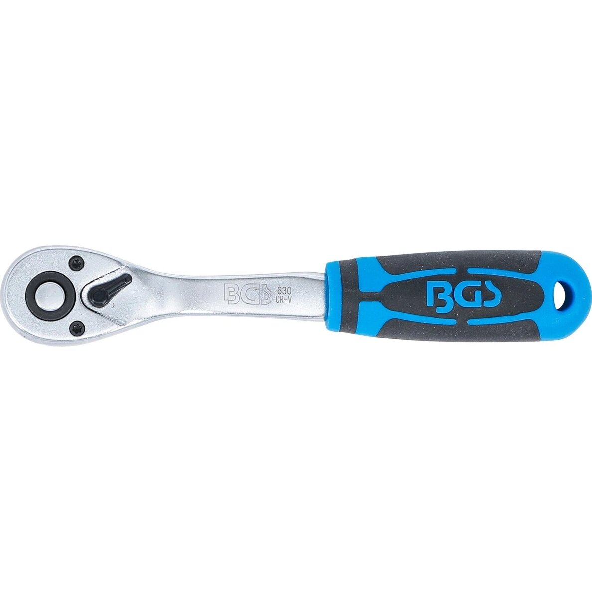 Rankena galvutėms terkšlinė , smulkūs dantukai 6.3 mm. (1/4") 2