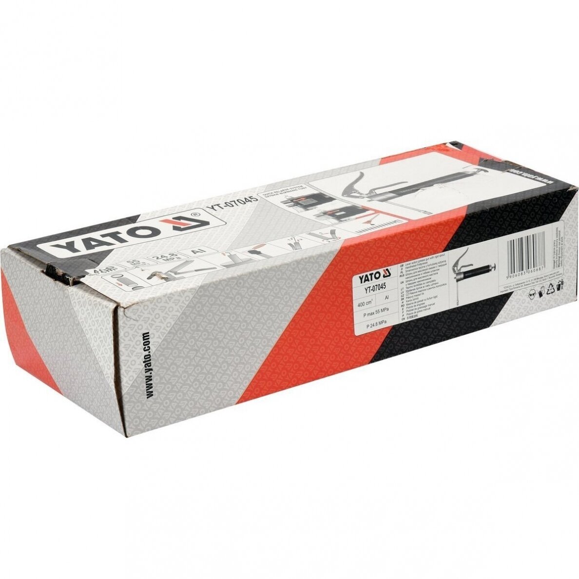 Rankinis tepimo pistoletas sustiprinta konstrukcija, kasetės 400cm³ 4 Rankinis tepimo pistoletas sustiprinta konstrukcija, kasetės 400cm³ 4