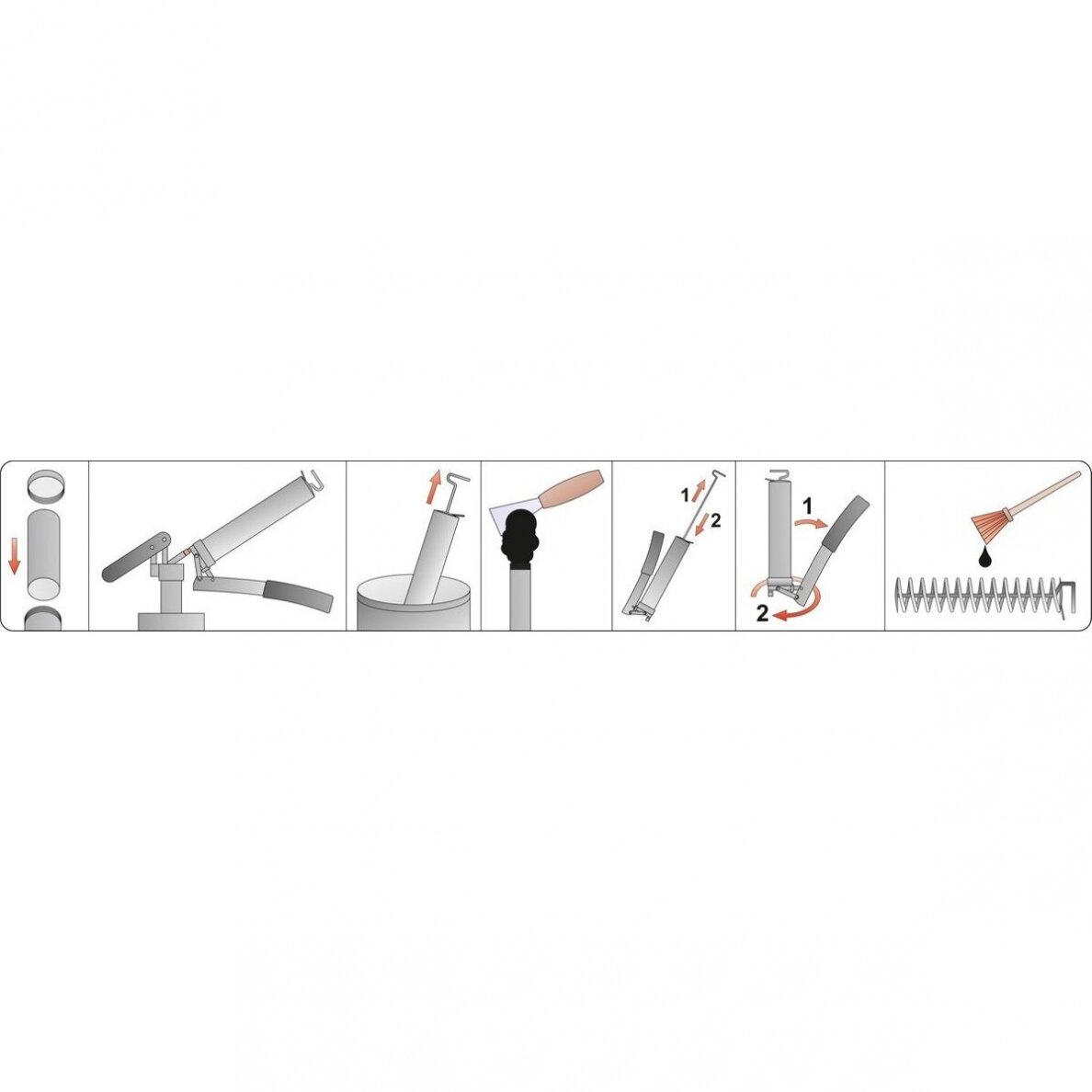 Rankinis tepimo pistoletas sustiprinta konstrukcija, kasetės 400cm³ 2 Rankinis tepimo pistoletas sustiprinta konstrukcija, kasetės 400cm³ 2
