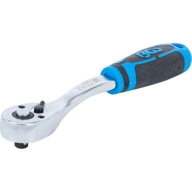 Rankena galvutėms terkšlinė , smulkūs dantukai 6.3 mm. (1/4") Rankena galvutėms terkšlinė , smulkūs dantukai 6.3 mm. (1/4")