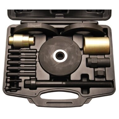 Rato stebulės presavimo įrankių rinkinys Audi A4/S4, A6/S6, A8/S8, 90 mm Rato stebulės presavimo įrankių rinkinys Audi A4/S4, A6/S6, A8/S8, 90 mm