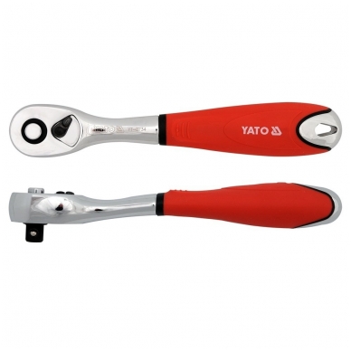 Raktas galvutėms terkšlinis išlenktas 3/8" Raktas galvutėms terkšlinis išlenktas 3/8"