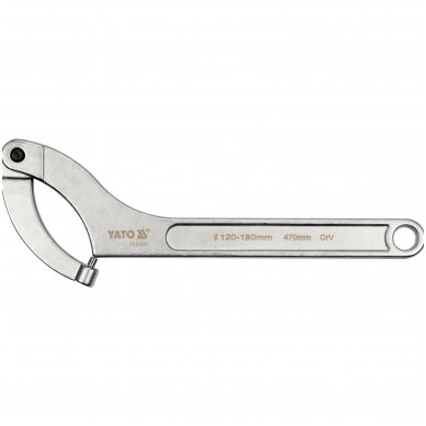 Raktas užmetamas su varžtu Cr-V, 120-180mm. 1 Raktas užmetamas su varžtu Cr-V, 120-180mm. 1