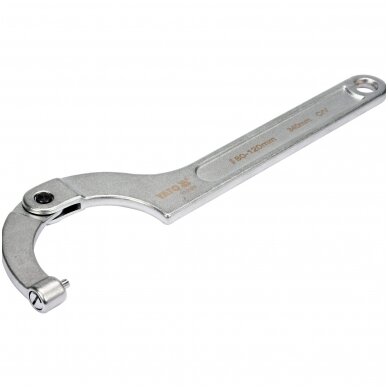 Raktas užmetamas su varžtu Cr-V, 80-120mm. Raktas užmetamas su varžtu Cr-V, 80-120mm.
