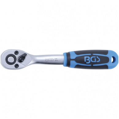 Rankena galvutėms terkšlinė 72 dantukai - 6.3 mm (1/4") 1 Rankena galvutėms terkšlinė 72 dantukai - 6.3 mm (1/4") 1