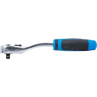 Rankena galvutėms terkšlinė , smulkūs dantukai 6.3 mm. (1/4") 1 Rankena galvutėms terkšlinė , smulkūs dantukai 6.3 mm. (1/4") 1