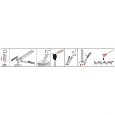 Rankinis tepimo pistoletas sustiprinta konstrukcija, kasetės 400cm³ 2 Rankinis tepimo pistoletas sustiprinta konstrukcija, kasetės 400cm³ 2