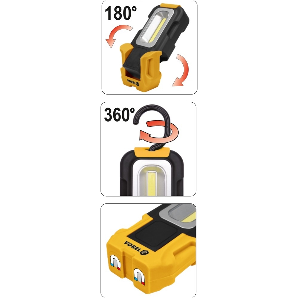 Rankinis rotacinis žibintas - COB LED 2 Rankinis rotacinis žibintas - COB LED 2