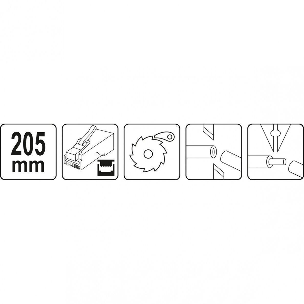 Replės su terkšliniu mechanizmu telefono ir tinklo antgalių užspaudimui RJ45 RJ10 RJ11 3 Replės su terkšliniu mechanizmu telefono ir tinklo antgalių užspaudimui RJ45 RJ10 RJ11 3