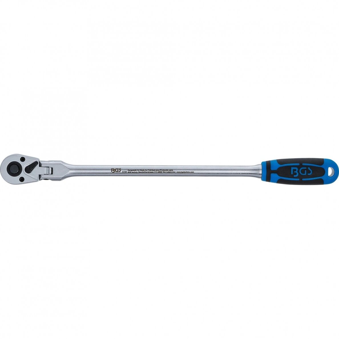Reversinė terkšlė lanksti ypač ilga fiksuojama 6.3mm. (1/4") 304mm. 2
