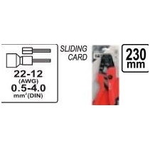 Replės jungčių užspaudimui 0,5 iki 4,0mm² 1 Replės jungčių užspaudimui 0,5 iki 4,0mm² 1