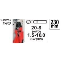 Replės jungčių užspaudimui 1,5 iki 10mm² 1 Replės jungčių užspaudimui 1,5 iki 10mm² 1