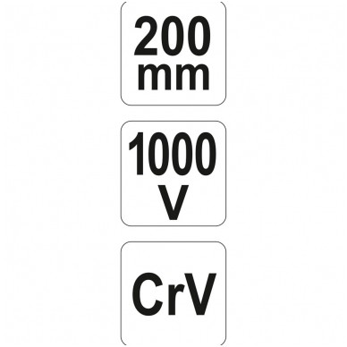 Replės aukštos įtampos laidams  universalios - 200 mm  VDE 1000V 4