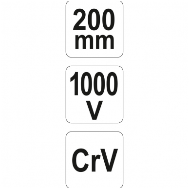 Replės aukštos įtampos laidams universalios - 200 mm VDE 1000V 4 Replės aukštos įtampos laidams universalios - 200 mm VDE 1000V 4