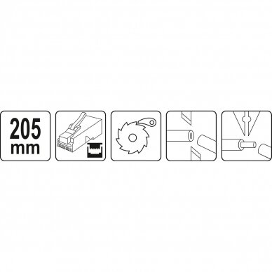 Replės su terkšliniu mechanizmu telefono ir tinklo antgalių užspaudimui RJ45 RJ10 RJ11 3 Replės su terkšliniu mechanizmu telefono ir tinklo antgalių užspaudimui RJ45 RJ10 RJ11 3