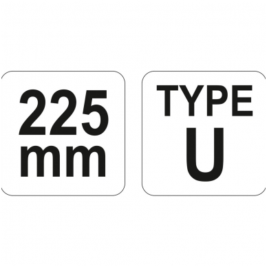 Replės suvirintojui fiksuojamos 225 mm tipas U 2